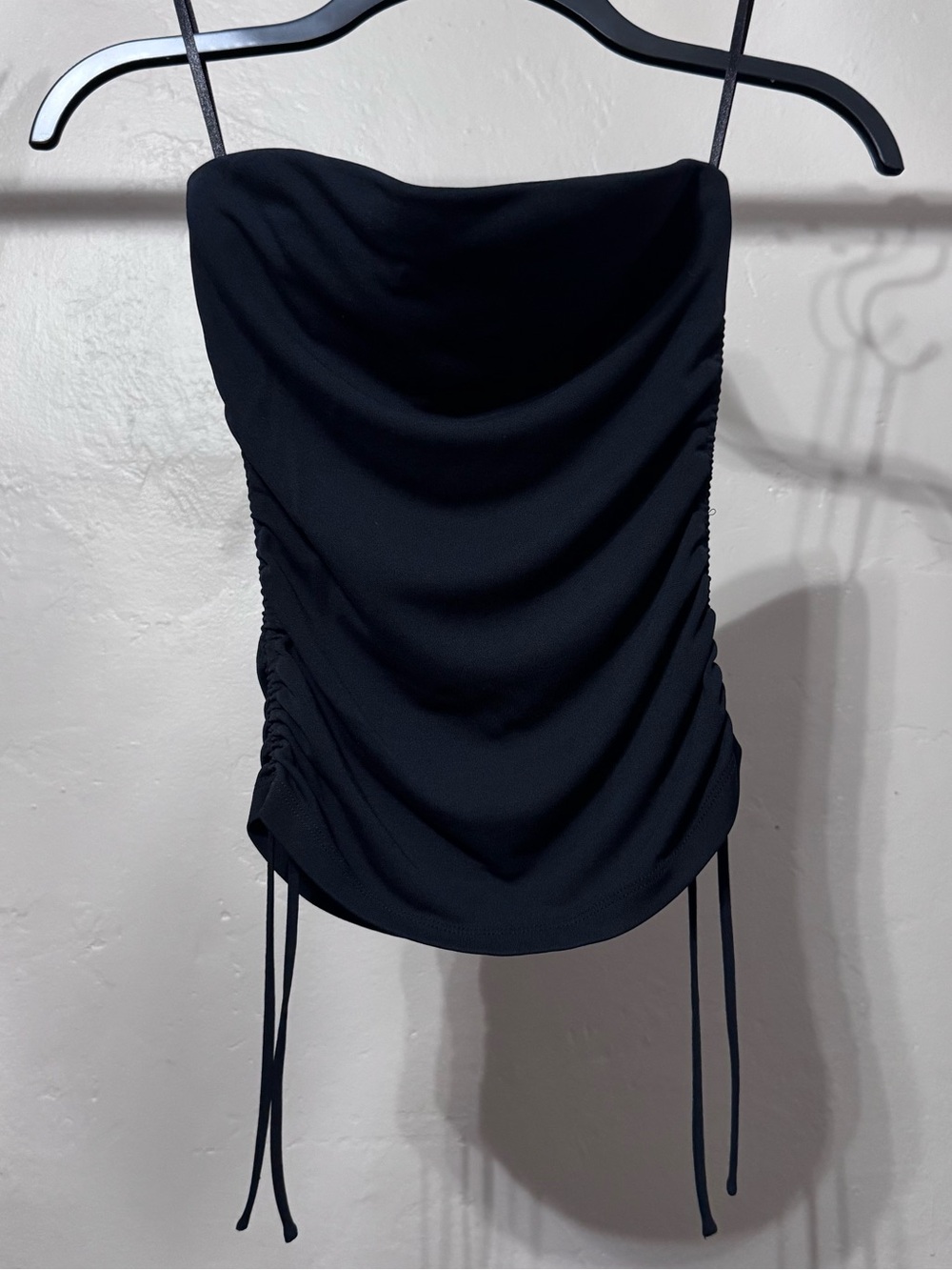 Express Black Cowl Neck Strapless Top Y2K Style Basic XS